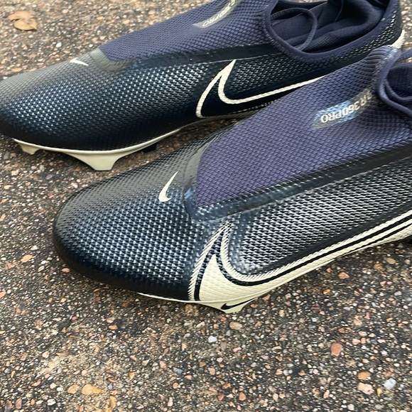 Nike Vapor edge speed 360 cv6345-004 black gold football cleats  new - Picture 2 of 7